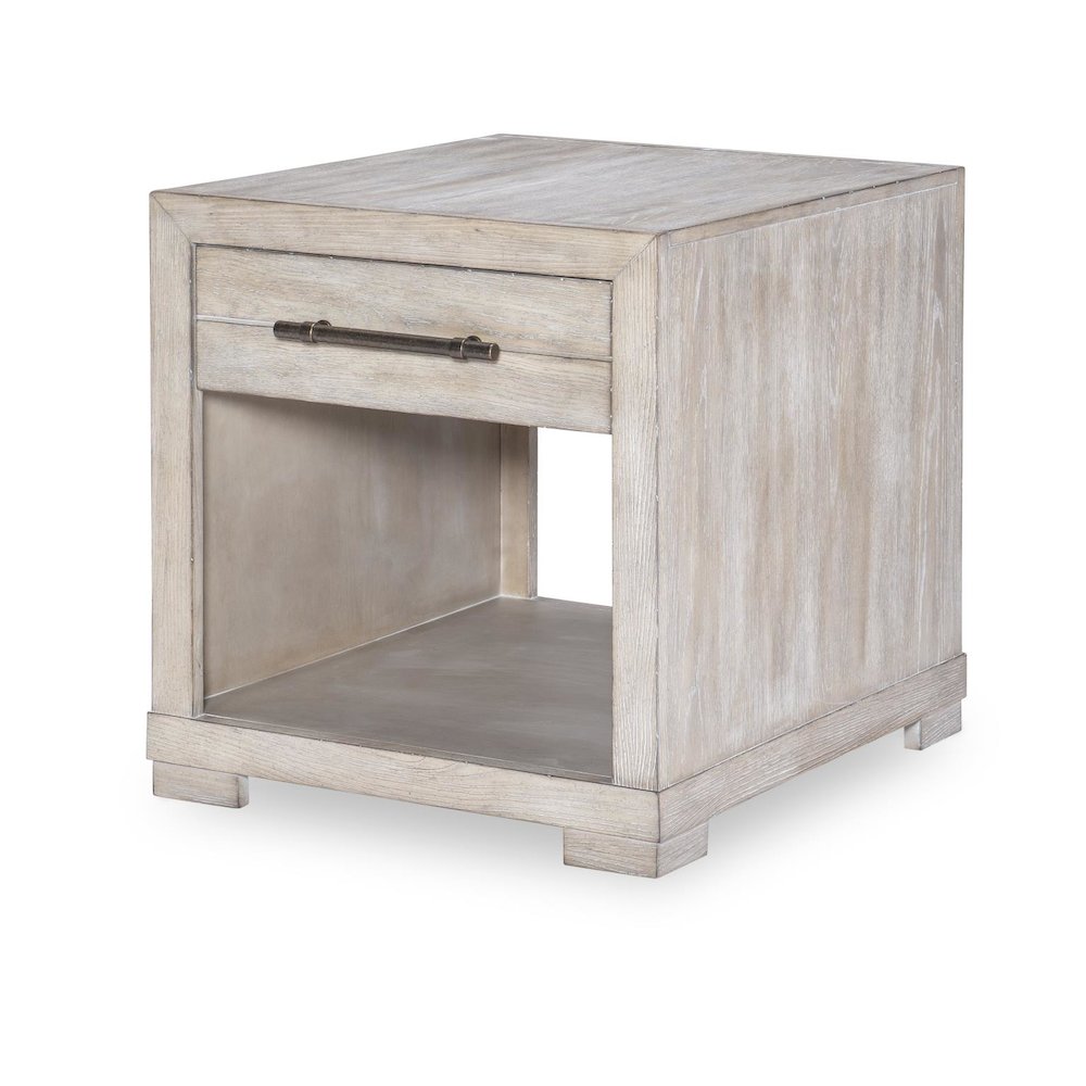 Westwood Square End Table (1 Drawer, 1 Open Shelf)