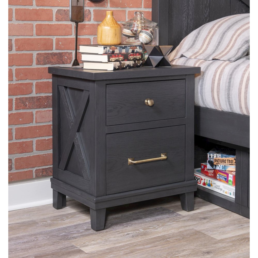 Flatiron Night Stand (2 Drawers, USB Kit)