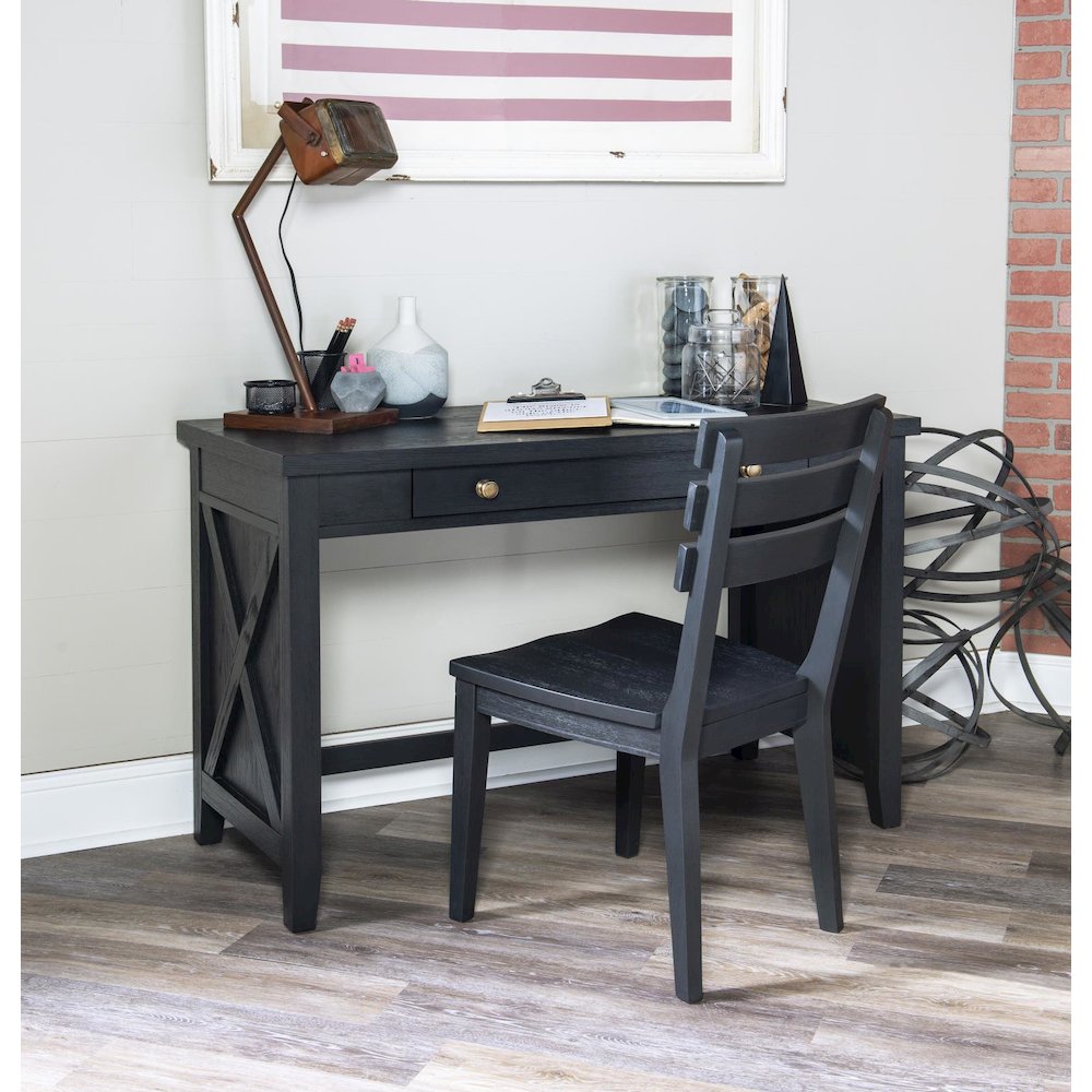 Flatiron Desk/Vanity (1 Drawer, 2 Outlets & 2 USB Ports)