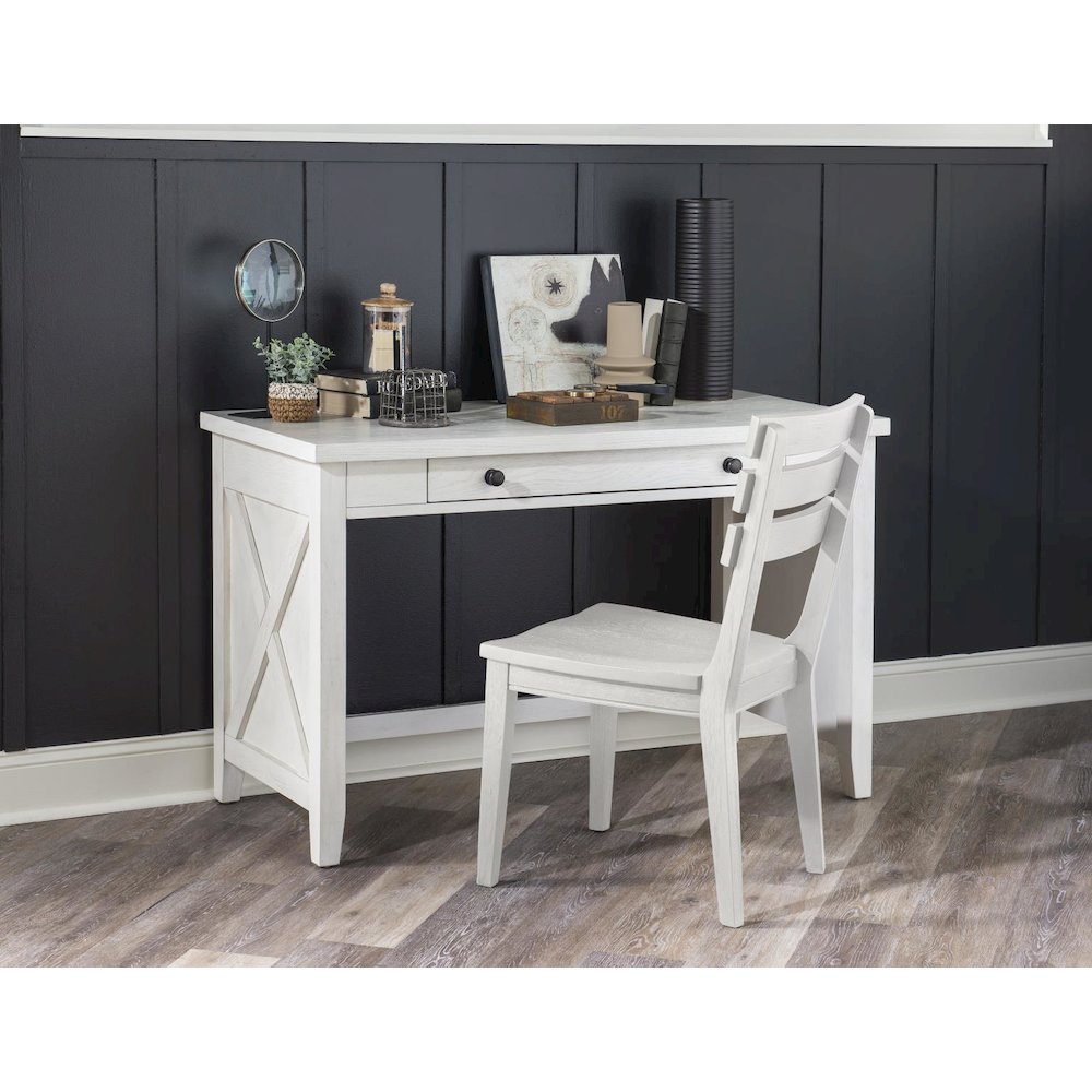 Flatiron Desk/Vanity (1 Drawer, 2 Outlets & 2 USB Ports)