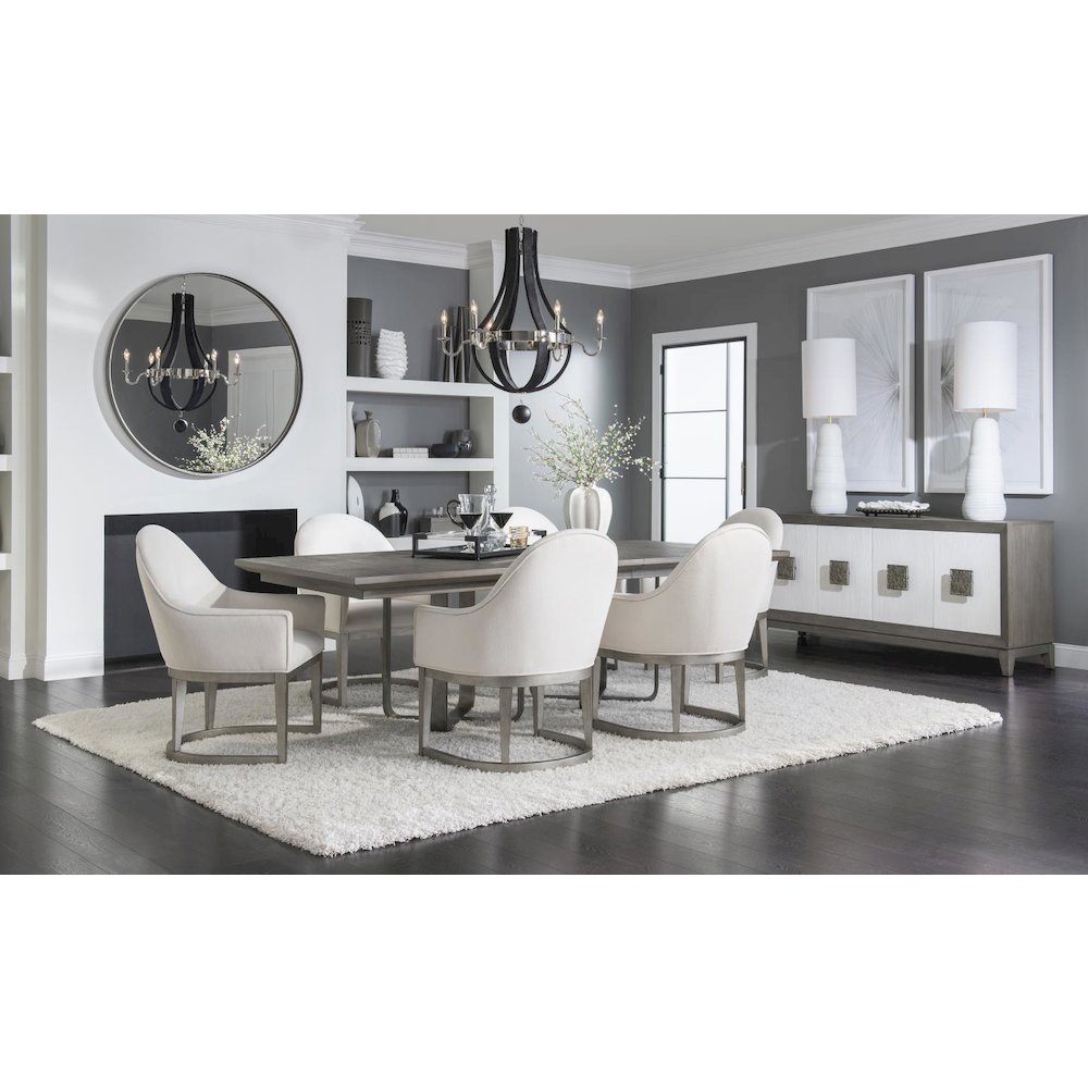 Terra Luna Uph. Host Chair, Kd, Uph. Back & Seat, Seat Height: 19"