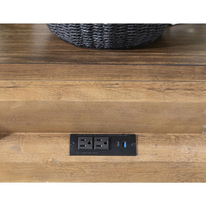 Artisan's Place Bedside Chest (3 Drawers, Power W/ 2 Outlets, 1 USB + 1 USB-C)