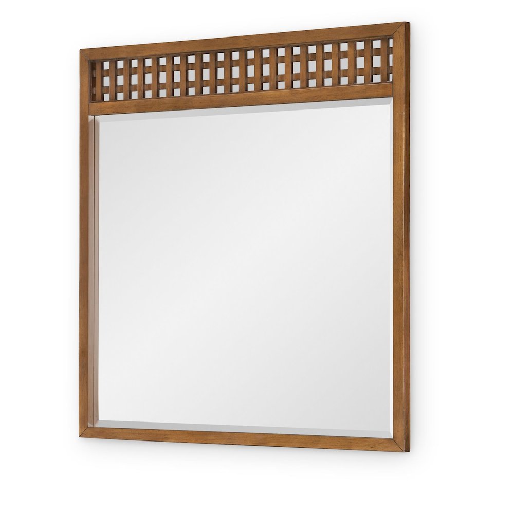 Midland Mirror (Beveled), Warm Amber