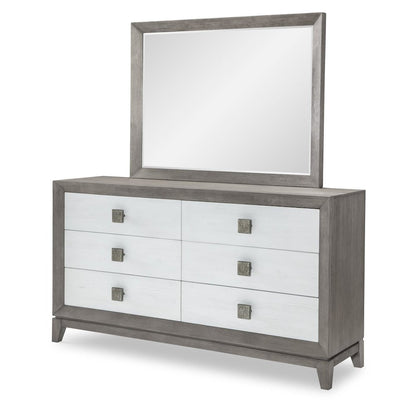 Terra Luna Mirror, Beveled, White Cloud & Nightfall