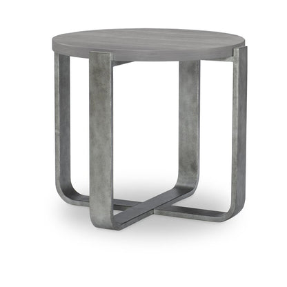 Terra Luna Round Side Table W. Metal Base