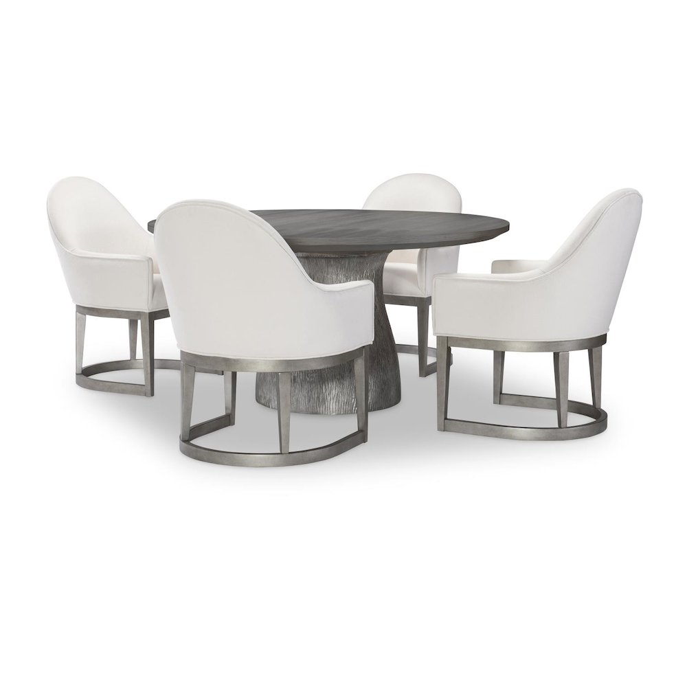 Terra Luna Uph. Host Chair, Kd, Uph. Back & Seat, Seat Height: 19"
