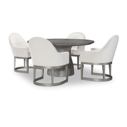 Terra Luna Uph. Host Chair, Kd, Uph. Back & Seat, Seat Height: 19"