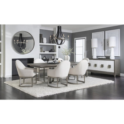 Terra Luna Uph. Host Chair, Kd, Uph. Back & Seat, Seat Height: 19"
