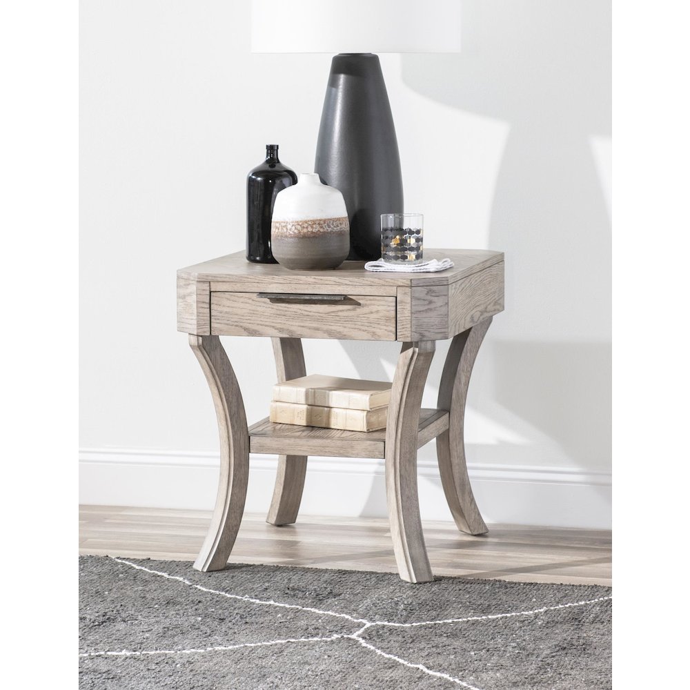 Halifax End Table (1 Drawer, 1 Shelf)