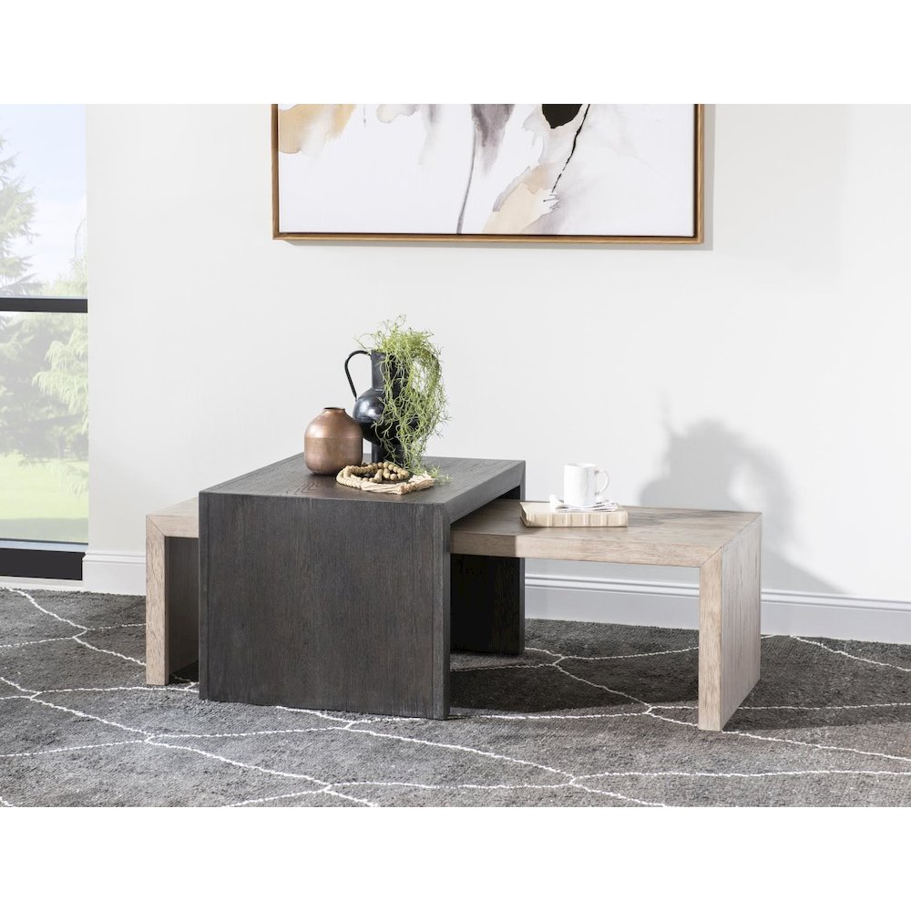 Halifax Nesting Cocktail Table (2 Tables, Casters On Overlapping Table)