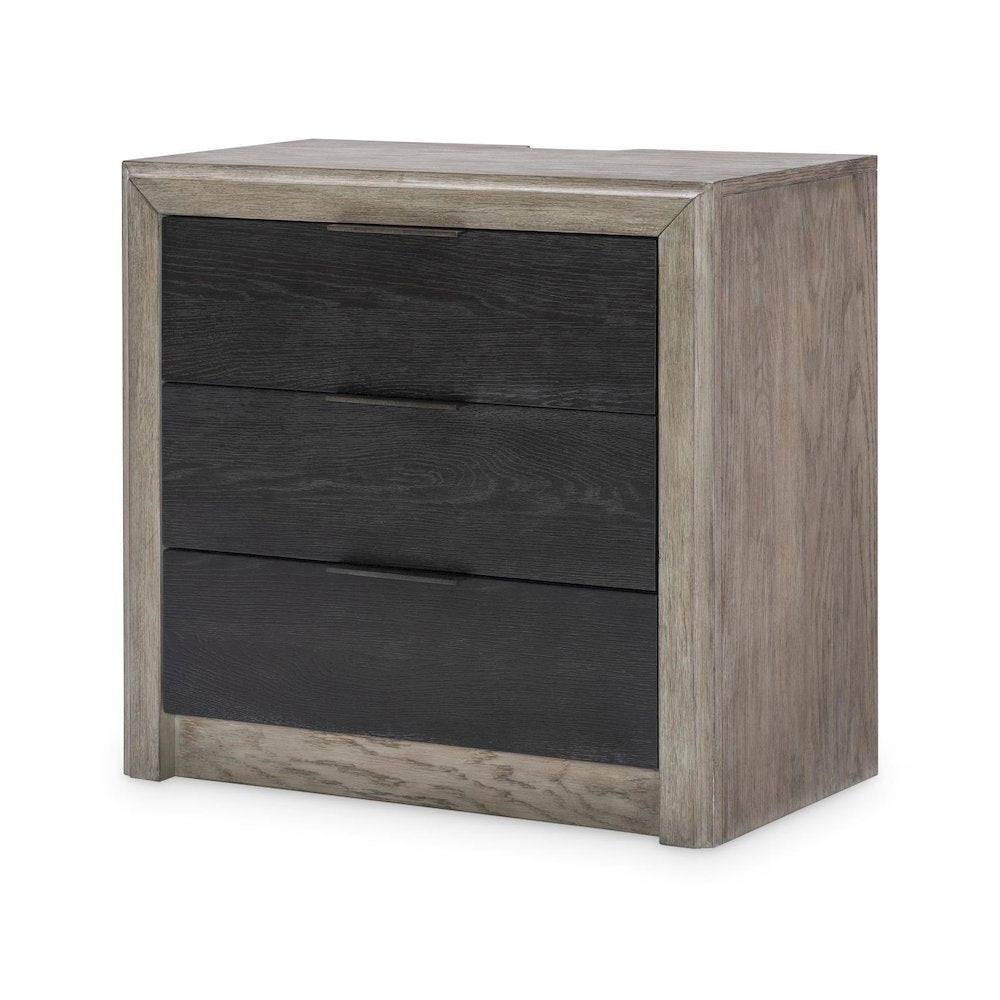 Halifax Nightstand (3 Drawers, USB Charging)