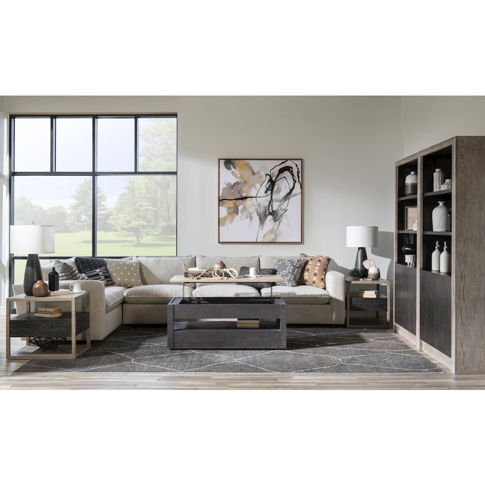 Halifax End Table (Two Tone, 1 Floating Drawer)