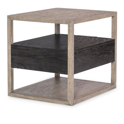 Halifax End Table (Two Tone, 1 Floating Drawer)