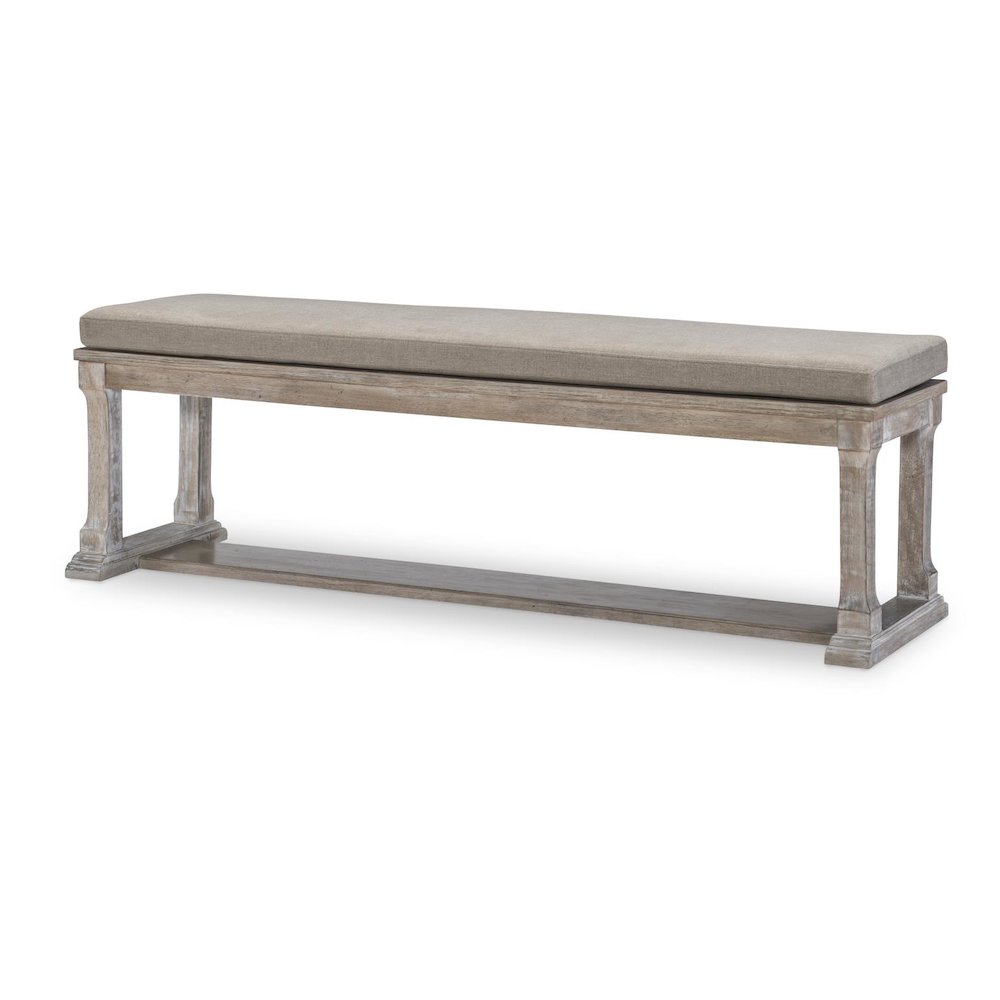 Halifax Bench (Kd, Wood Seat, Seat Height: 15")