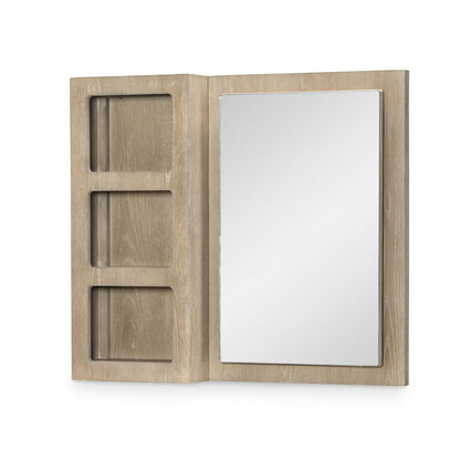 District Storage Mirror (Beveled, 3 Open Shelves)