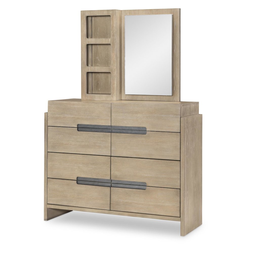 District Dresser (8 Drawers), Weathered Oak
