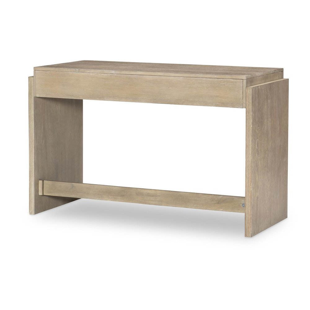 District Desk (1 Drawer), Weathered Oak