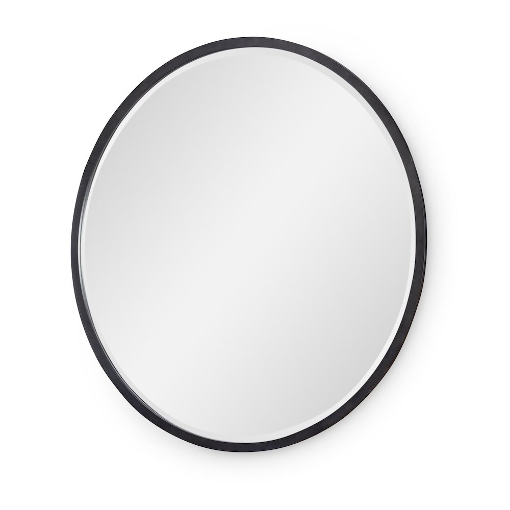 Artisan's Place Round Mirror (Black Finish)
