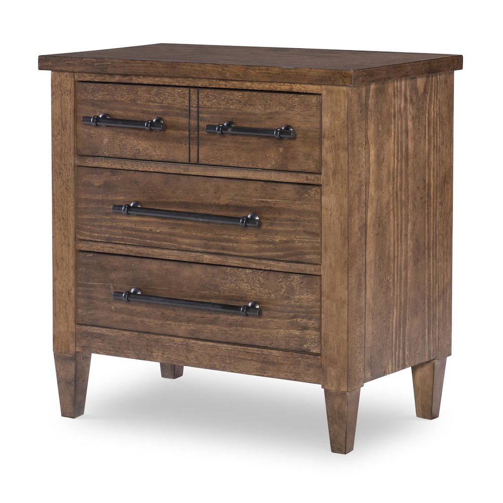 Artisan's Place Bedside Chest (3 Drawers, Power W/ 2 Outlets, 1 USB + 1 USB-C)