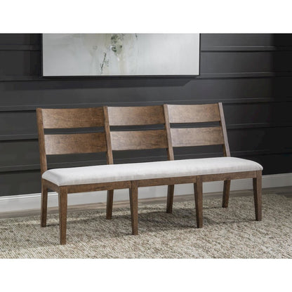 Artisan's Place Dining Bench, Vintage Pine / Ironwood