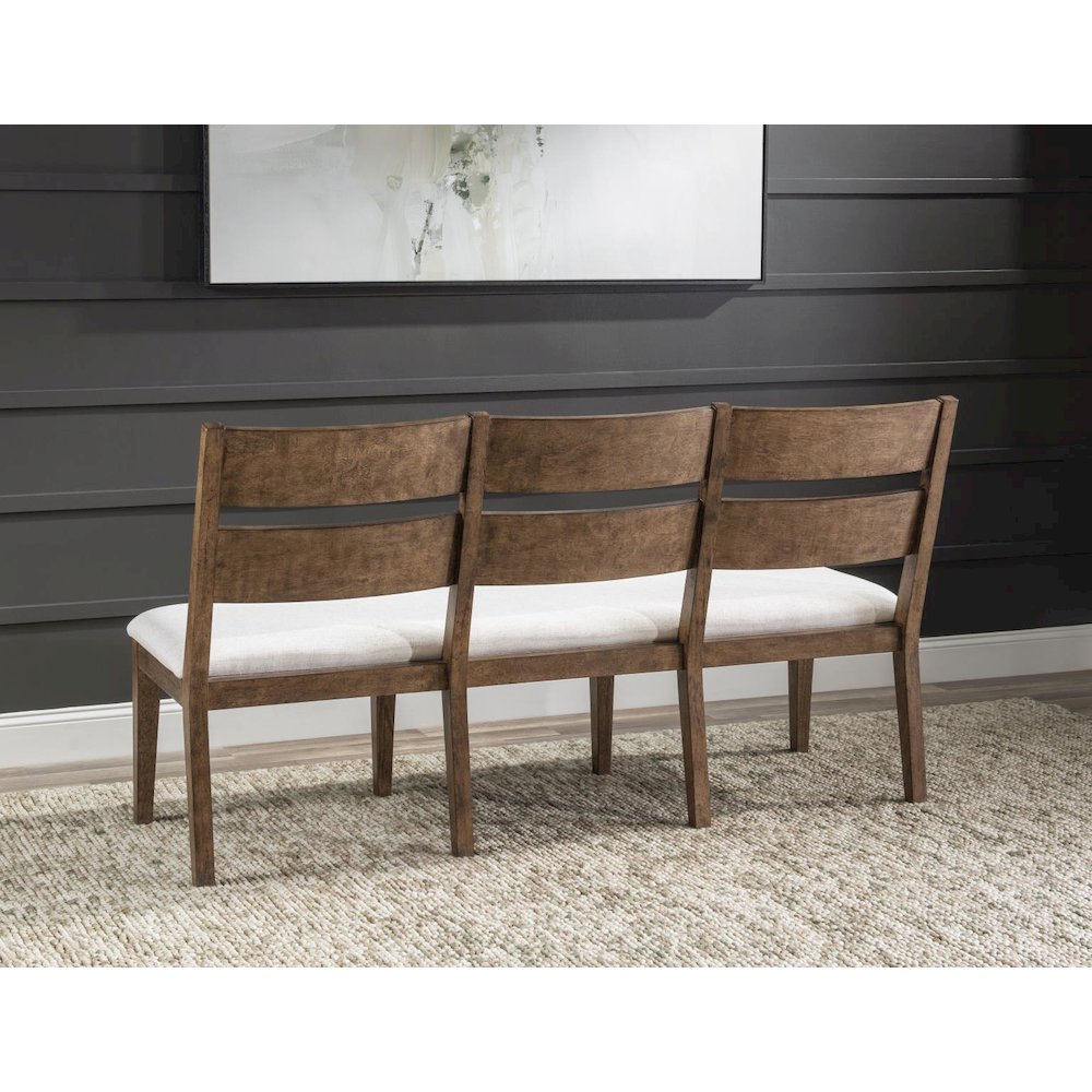 Artisan's Place Dining Bench, Vintage Pine / Ironwood
