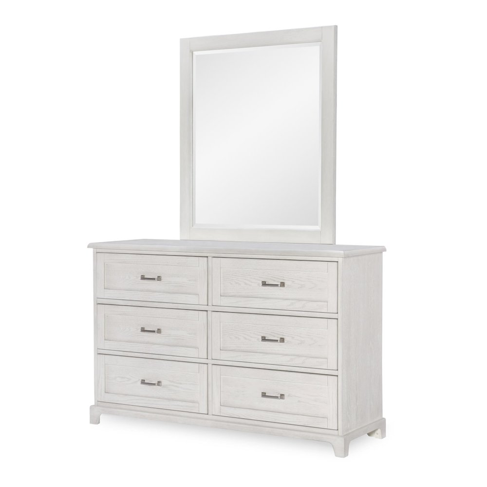 Ashton Mirror (Beveled), Bleached Linen