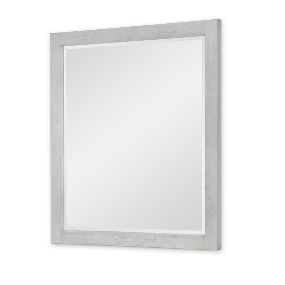Preston Mirror, Bleached Linen, Bleached Linen