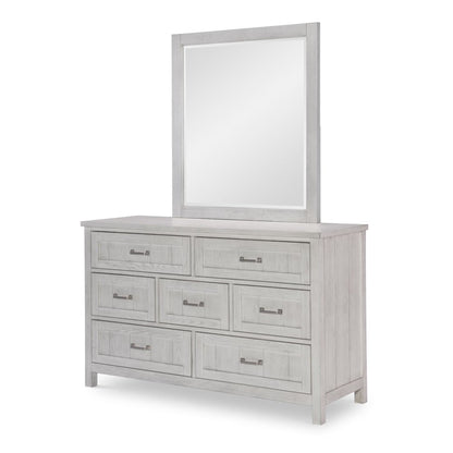 Preston Mirror, Bleached Linen, Bleached Linen