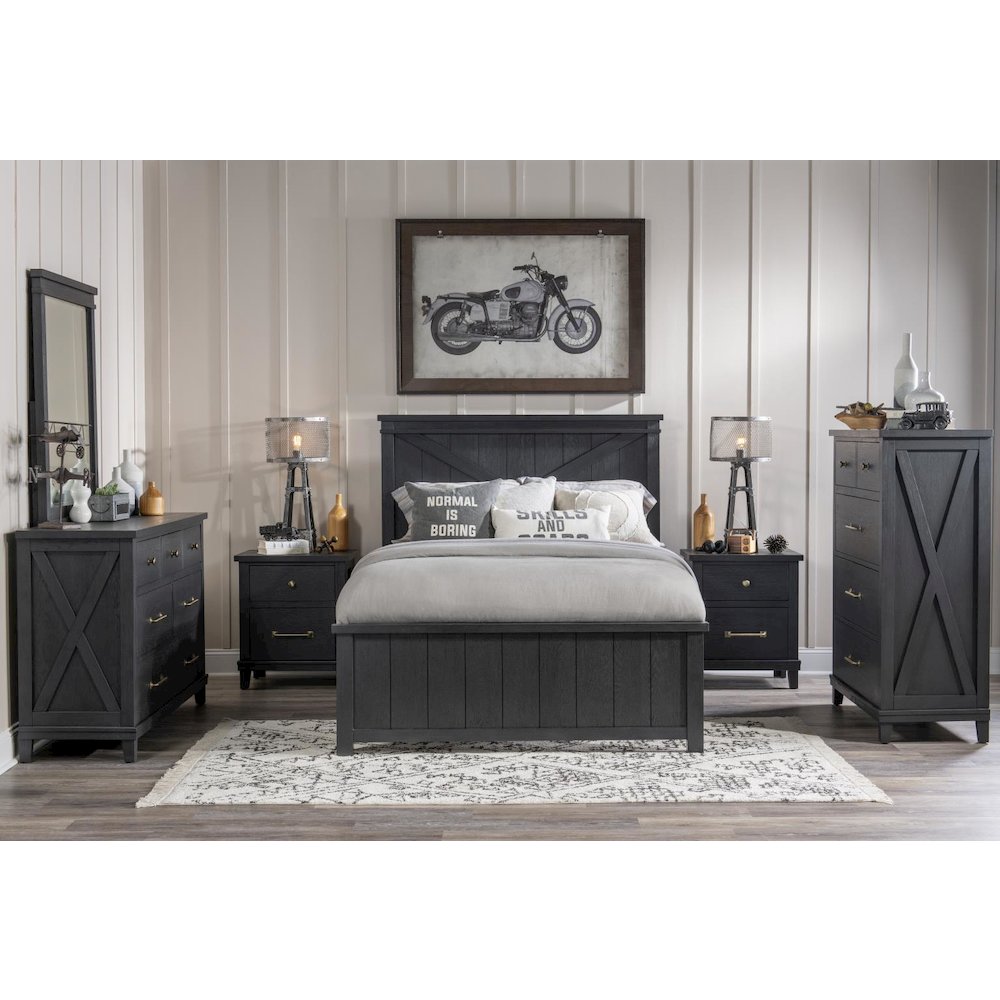 Flatiron Desk/Vanity (1 Drawer, 2 Outlets & 2 USB Ports)