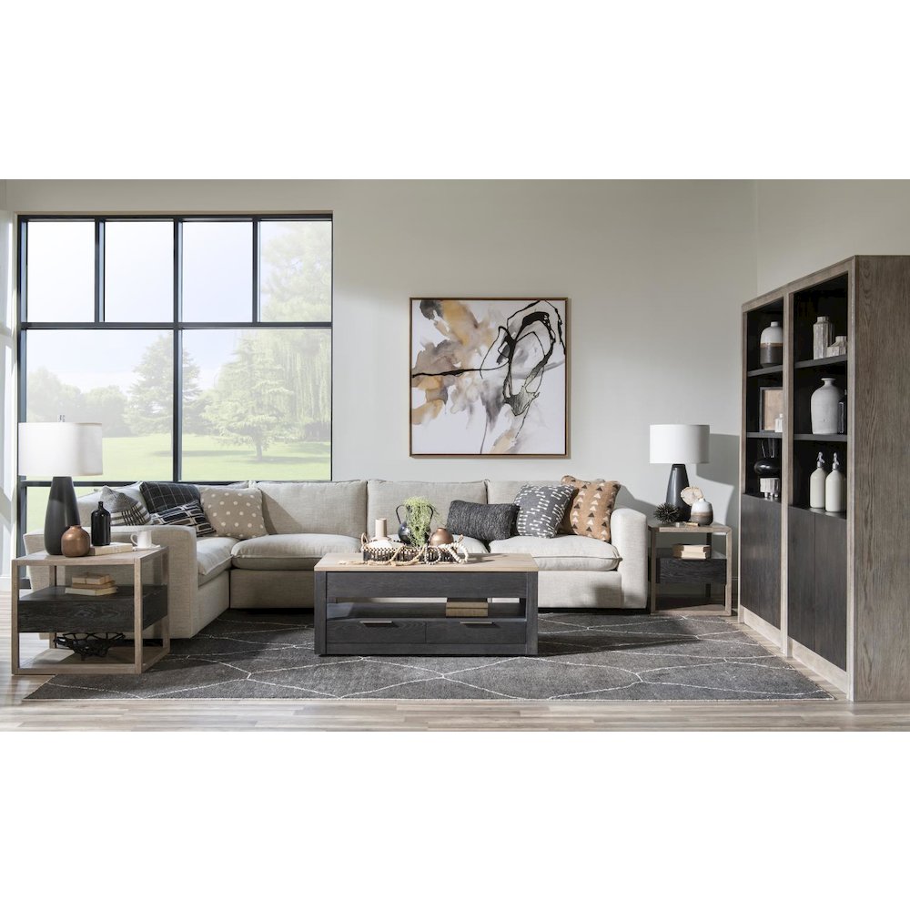 Halifax End Table (Two Tone, 1 Floating Drawer)