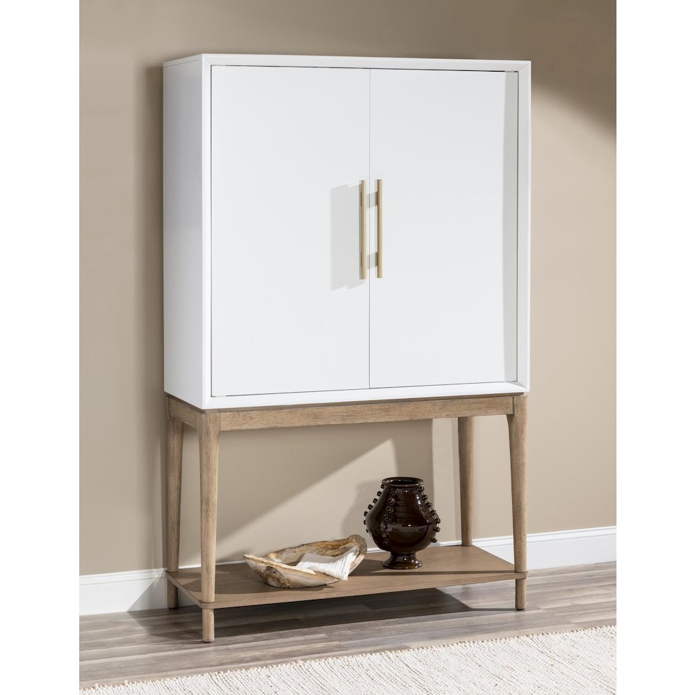 Melrose Bar Console (2 Doors, 2 Adj Shelves, 2 Drawers, 1 Pull Out Surface)