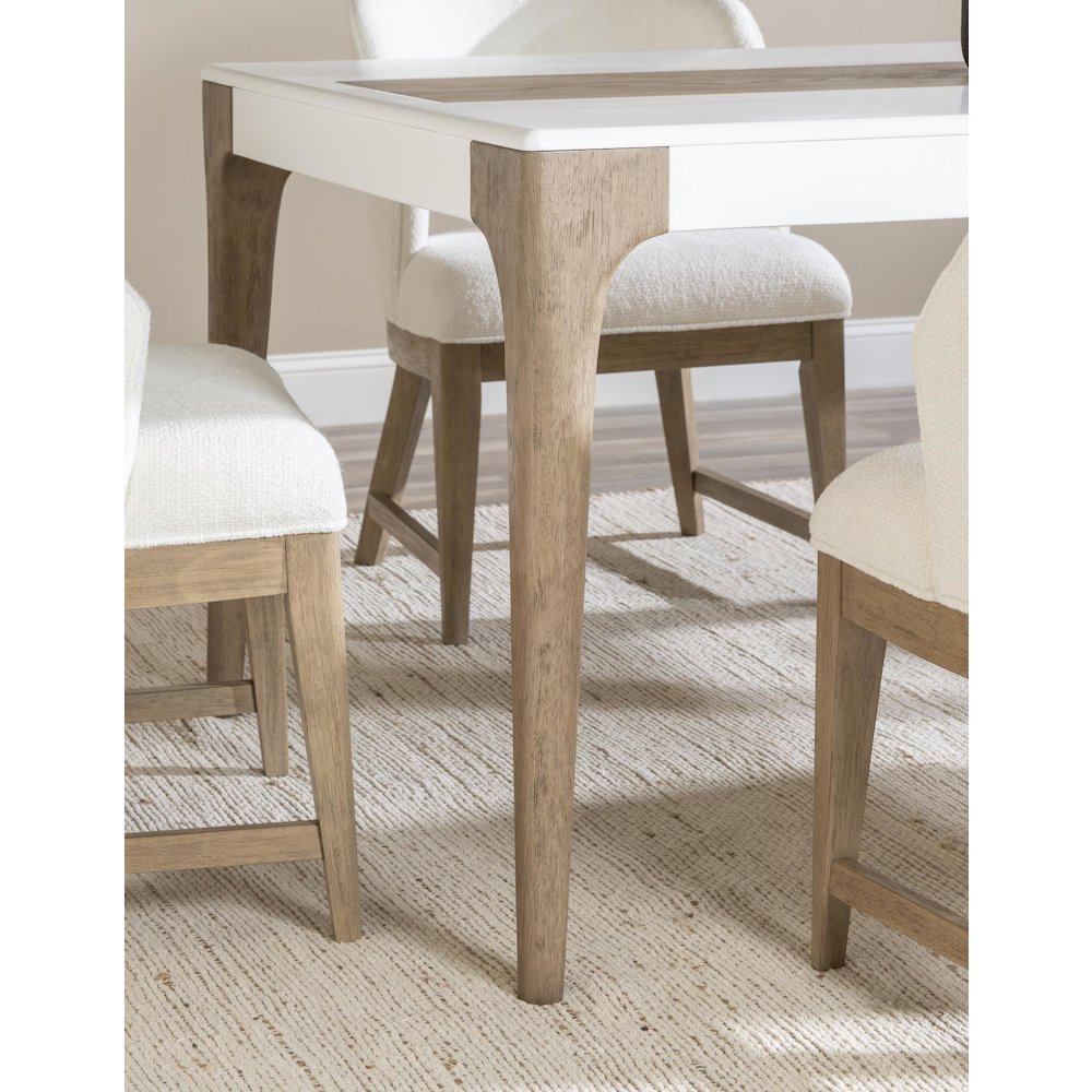 Melrose Rectangular Dining Table (Top Inlay With Desert Oak Panel)