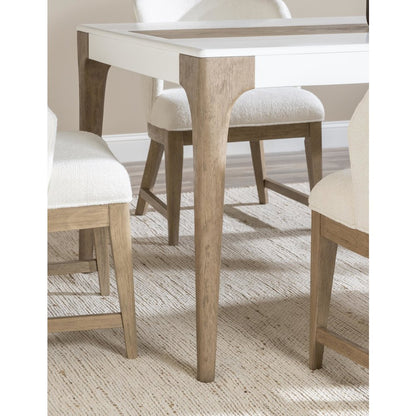 Melrose Rectangular Dining Table (Top Inlay With Desert Oak Panel)