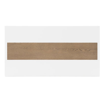 Melrose Rectangular Dining Table (Top Inlay With Desert Oak Panel)
