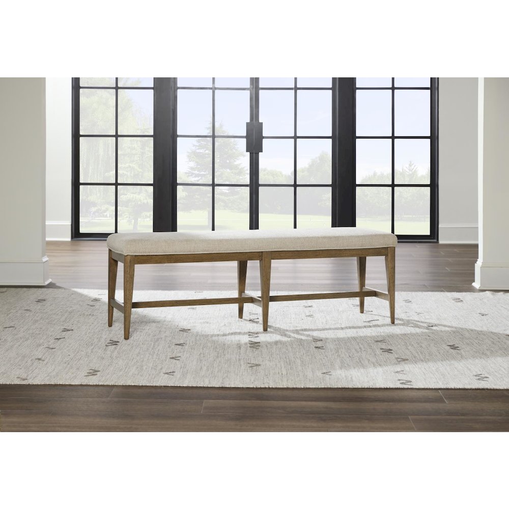 Beacon Hill Dining Bench, Dusted Barley Finish