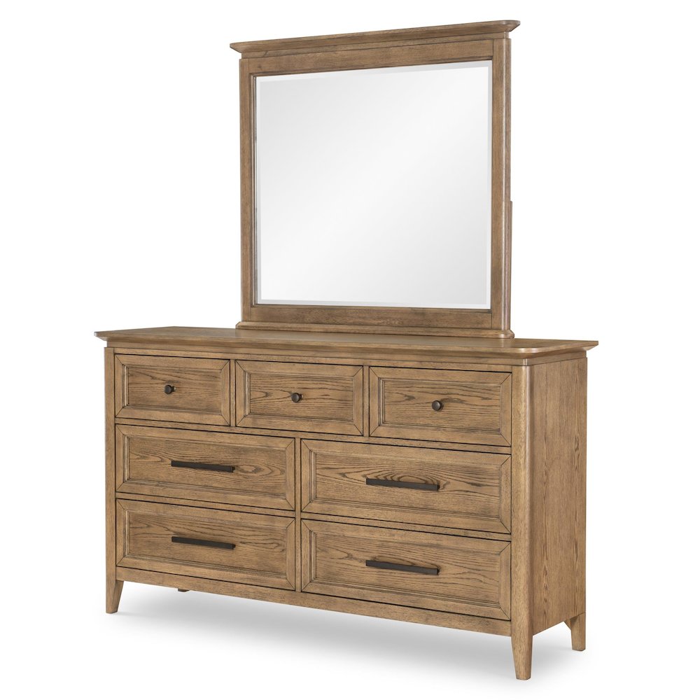 Beacon Hill Mirror (Beveled), Dusted Barley Finish