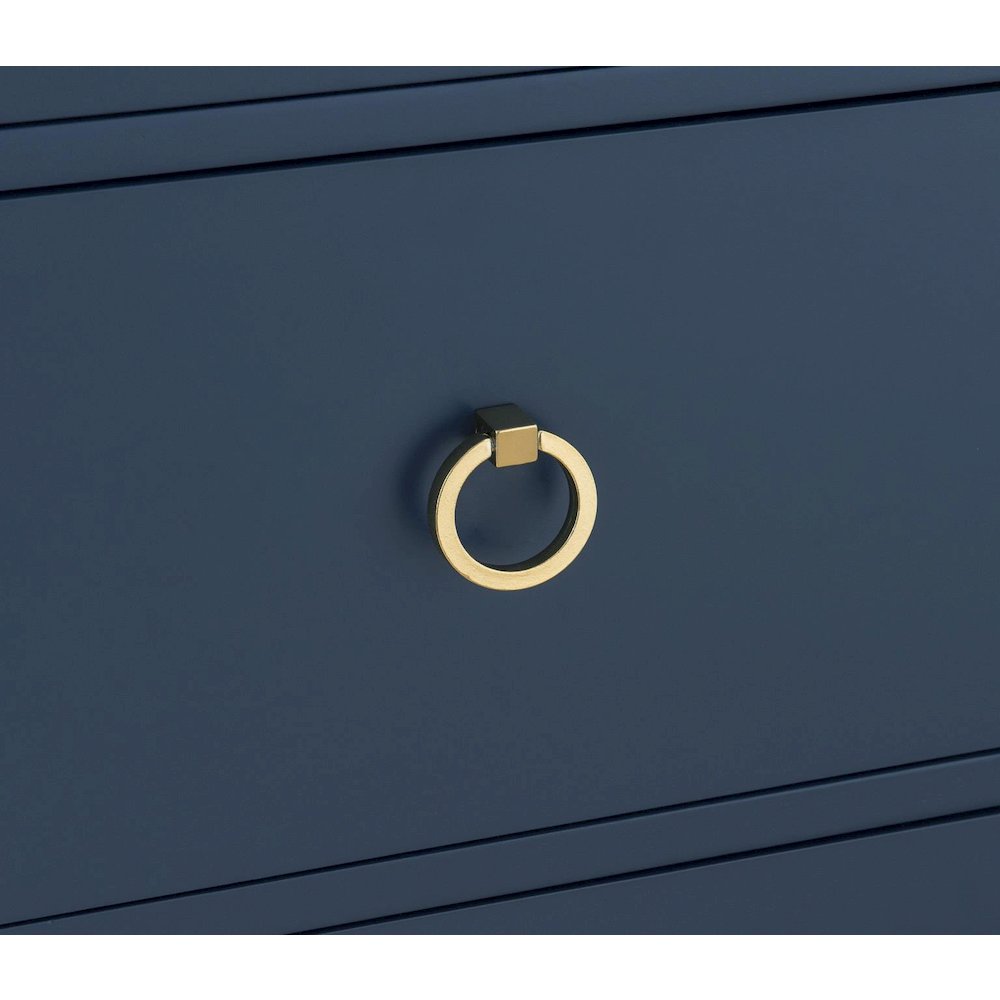 Summerland Open Nightstand with Charging Ports - Modern Bedside Table