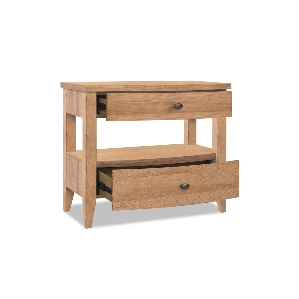 Today's Traditions Open Nightstand (2 drawers, USB)