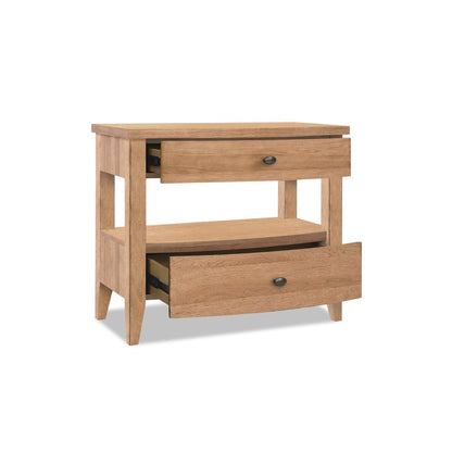 Today's Traditions Open Nightstand (2 drawers, USB)
