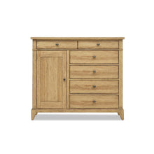 Bureau (6 drawers, 1 door, felt lined top drawers, cedar lined bottom drawer)