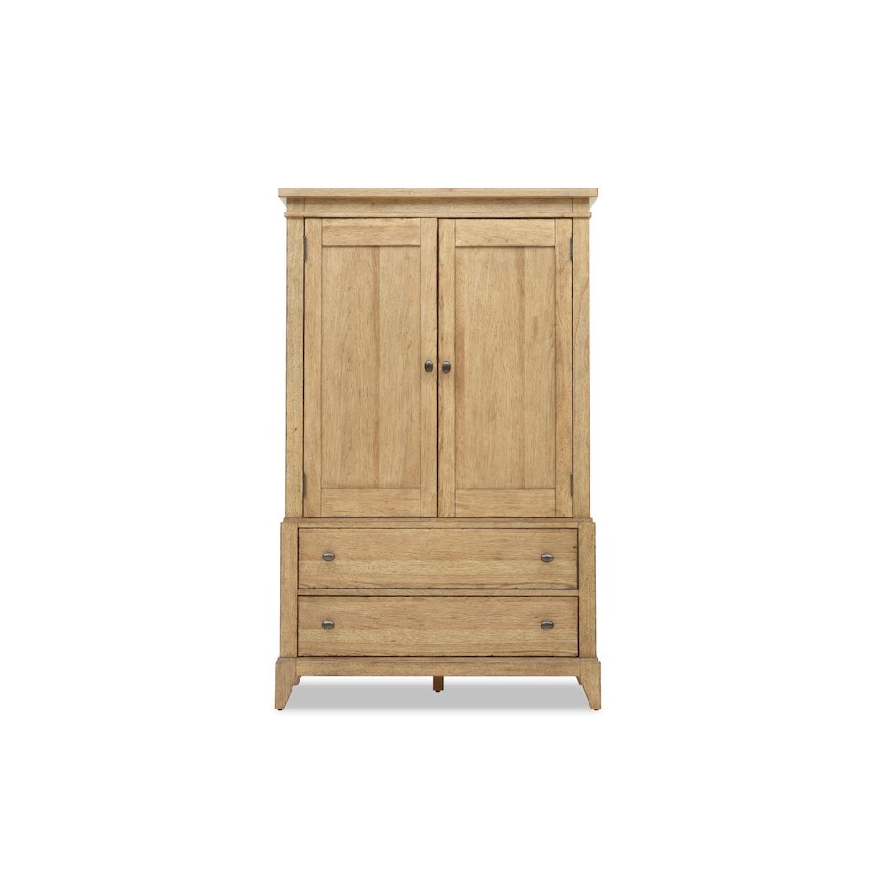 Armoire (2 doors, 2 adj shelves, 1 clothing rod, cedar lined bottom drawer)
