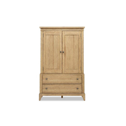 Armoire (2 doors, 2 adj shelves, 1 clothing rod, cedar lined bottom drawer)