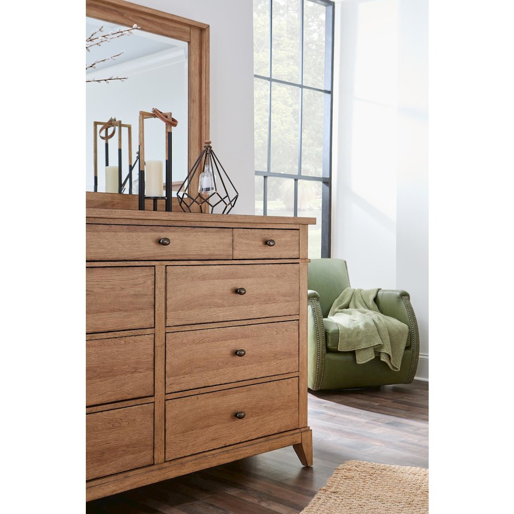 Dresser (9 drawers, felt lined top drawers, cedar lined bottom drawers)