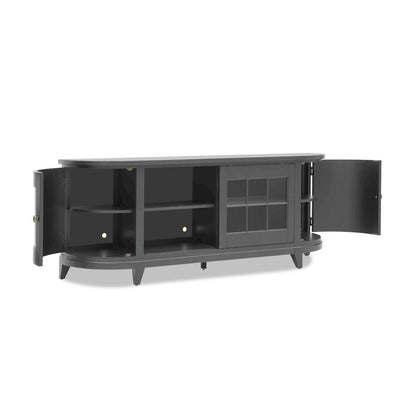 Entertainment Console (2 sliding doors, 2 doors, 4 adj shelves, 3 outlets)