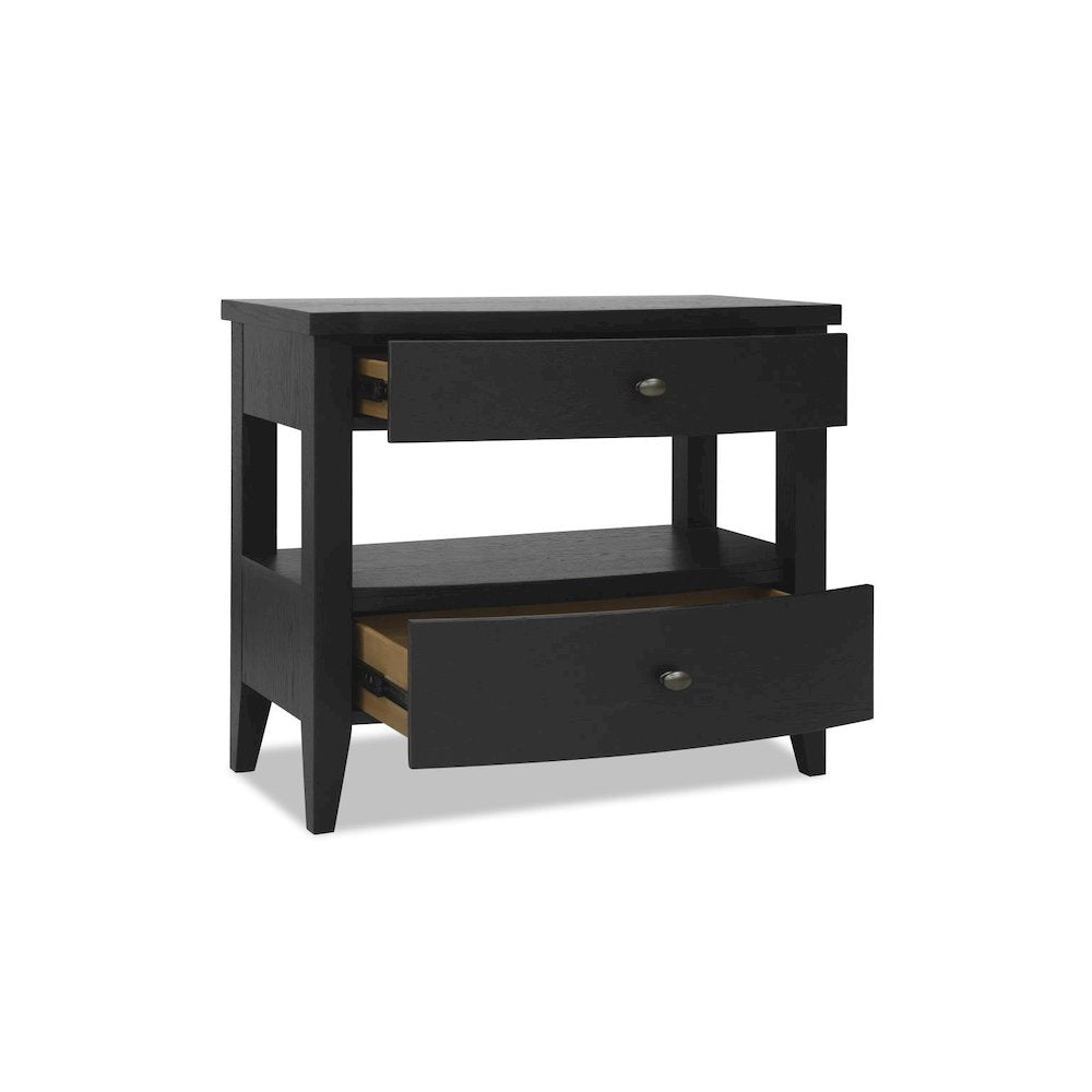 Today's Traditions Open Nightstand (2 drawers, USB)