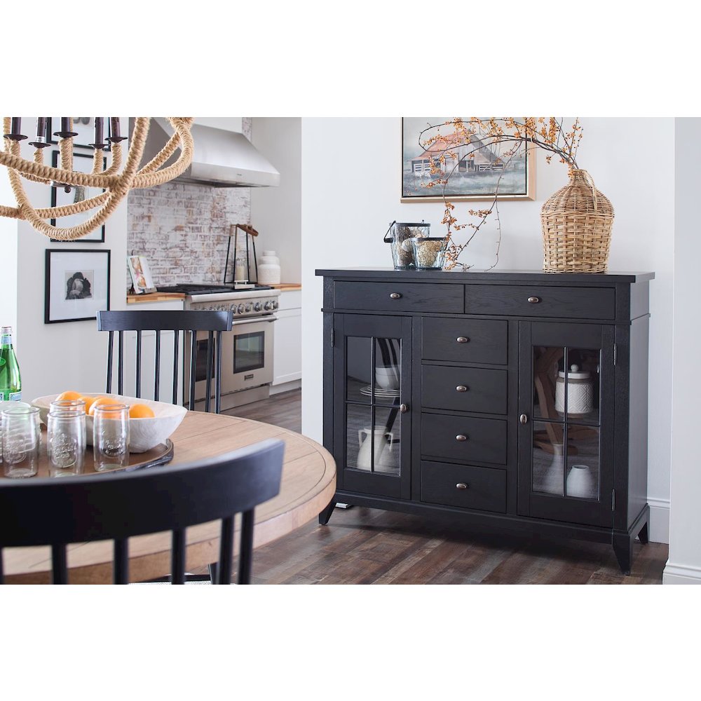 Today's Traditions Tall Server (7 drawers, 2 doors, 2 adj shelves)