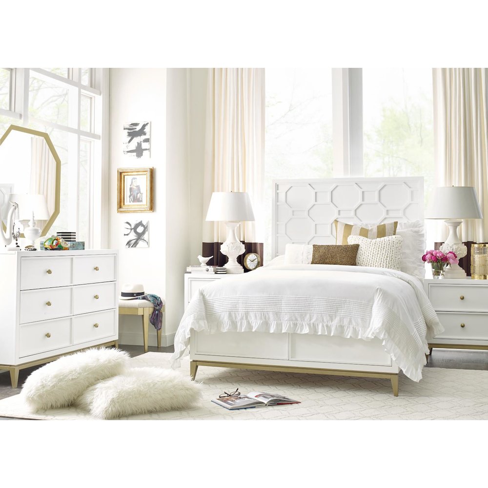 Chelsea   Night Stand W/ Decorative Lattice (2 Drawers)