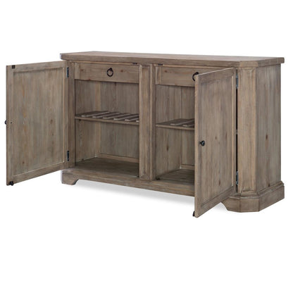 Monteverdi Buffet (2 Doors, 2 Rev/Adj Wine Bottle Shelves (Approx. 14 Bottles))