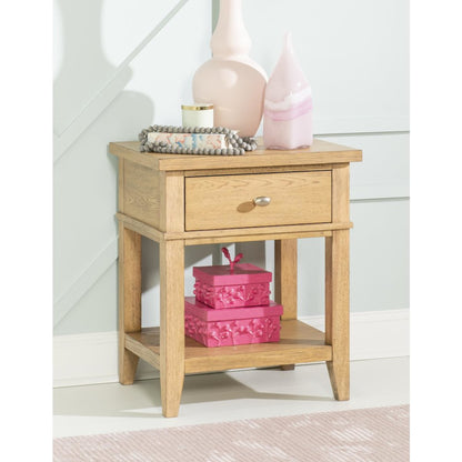 Today's Traditions Open Night Stand (1 Drawer, 1 OPEN SHELF, USB-C)