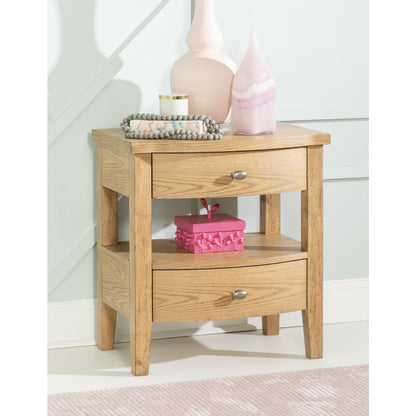 Today's Traditions Open Night Stand (2 Drawers, 1 OPEN SHELF, USB-C)